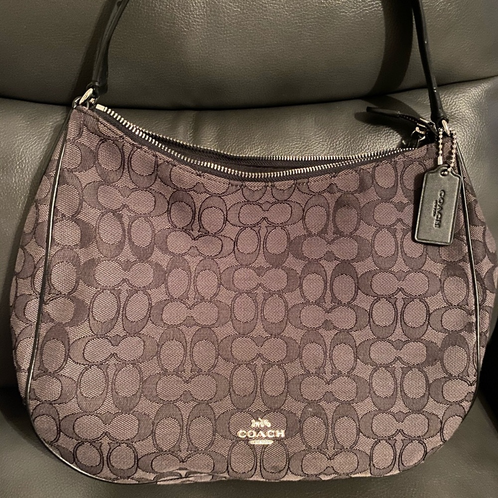 Coach Black and grey purse